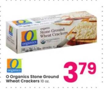 Albertsons O organics stone ground wheat crackers offer