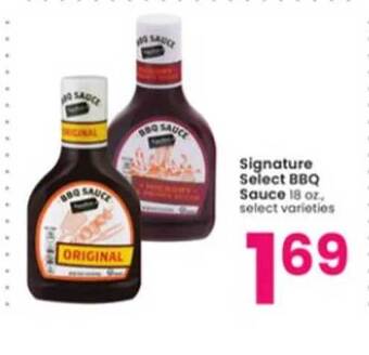 Albertsons Signature select bbq sauce offer