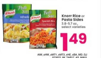 Albertsons Knorr rice or pasta sides offer