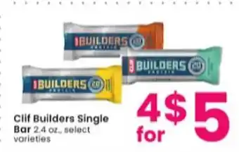 Albertsons Clif builders single bar offer
