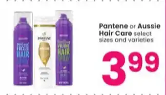 Albertsons Pantene or aussie hair care offer