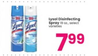 Albertsons Lysol disinfecting spray offer