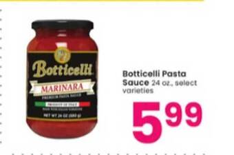 Albertsons Botticelli pasta sauce offer