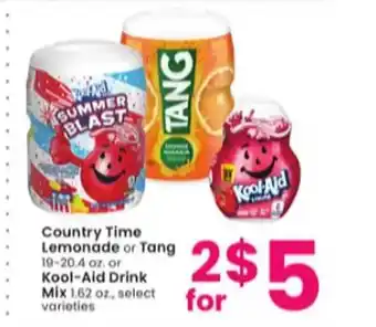 Albertsons Country time lemonade or tang or kool-aid drink mix offer