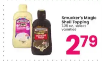 Albertsons Smucker's magic shell topping offer
