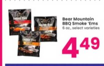 Albertsons Bear mountain bbq smoke 'ems offer
