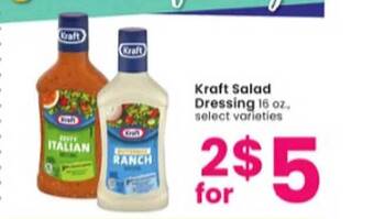 Albertsons Kraft salad dressing offer