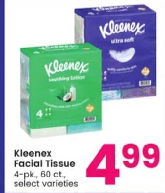 Albertsons Kleenex facial tissue offer