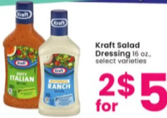 Albertsons Kraft Salad Dressing 16 oz. offer
