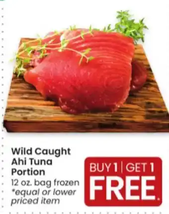 Albertsons Wild caught ahi tuna portion offer