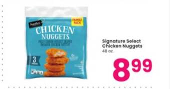 Albertsons Signature select chicken nuggets offer
