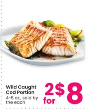 Albertsons Wild caught cod portion offer