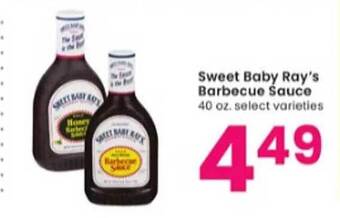 Albertsons Sweet baby ray's barbecue sauce offer