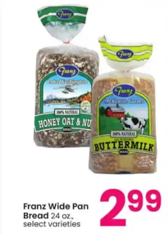Albertsons Franz wide pan bread offer