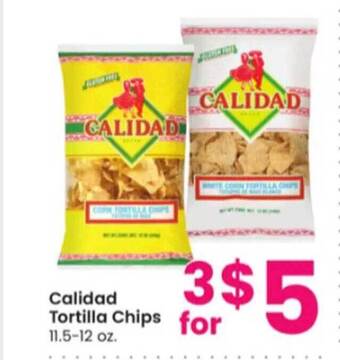 Albertsons Calidad tortilla chips offer