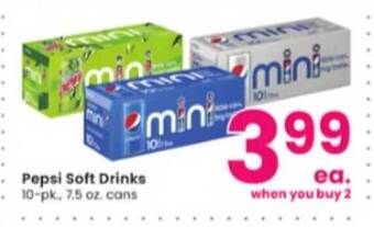 Albertsons Pepsi soft drinks offer