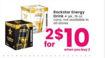 Albertsons Rockstar energy drink offer