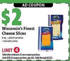 Festival Foods Wisconsin's finest cheese slices offer