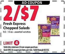 Festival Foods Fresh express chopped salads offer