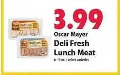 Festival Foods Oscar mayer deli fresh lunch meat offer