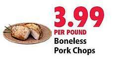 Festival Foods Boneless pork chops offer