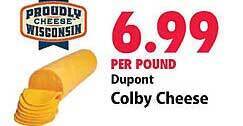 Festival Foods Dupont colby cheese offer