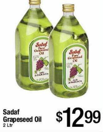 Jons International Sadaf grapeseed oil offer