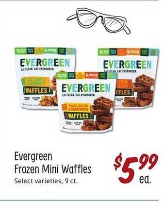 Sprouts Farmers Market Evergreen frozen mini waffles offer