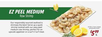 Sprouts Farmers Market Ez peel medium raw shrimp offer