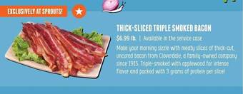 Sprouts Farmers Market Thick-sliced triple smoked bacon offer