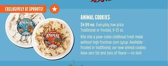 Sprouts Farmers Market Animal cookies offer