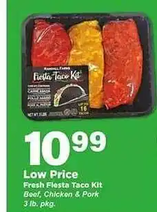 Stater Bros Fresh fiesta taco kit beef chicken & pork offer