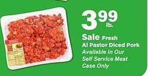 Stater Bros Al pastor diced pork offer