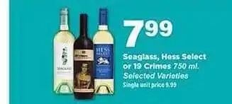 Stater Bros Seaglass hess select or 19 crimes selected varieties offer