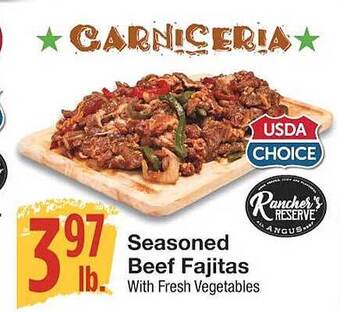 Amigos United Seasoned beef fajitas offer