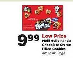 Stater Bros Meiji hello panda chocolate crème filled cookies offer