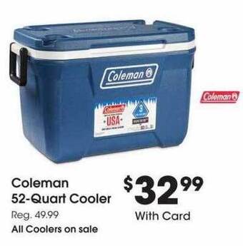 Fred Meyer Coleman 52-quart cooler offer