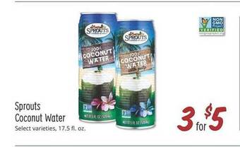 Sprouts Farmers Market Sprouts coconut water offer