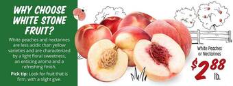 Sprouts Farmers Market White peaches or nectarines offer