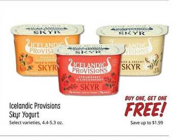 Sprouts Farmers Market Icelandic provisions skyr yogurt offer