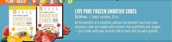 Sprouts Farmers Market Live pure frozen smoothie cubes offer