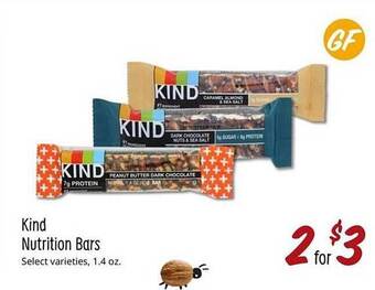 Sprouts Farmers Market Kind nutrition bars offer