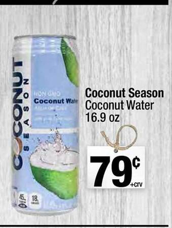 Super King Markets Coconut season coconut water 16.9 oz offer