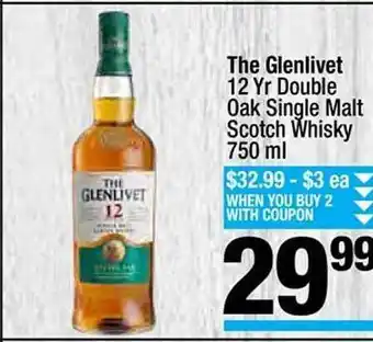 Super King Markets The glenliver 12 yr double oak single malt scotch whisky offer