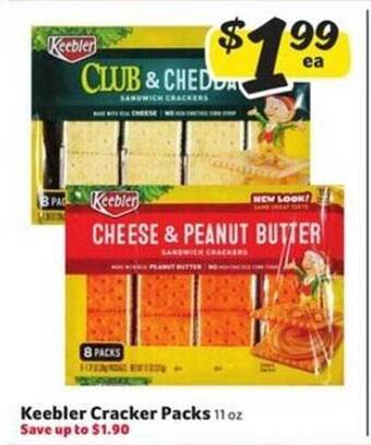 Winn Dixie Keebler cracker packs offer