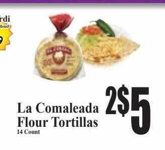 Baja Ranch La comaleada flour tortillas offer