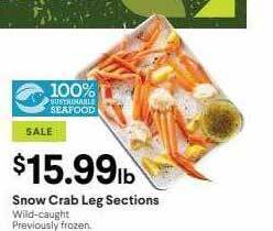 Snow crab leg sections