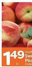 Edwards Food Giant Sweet peaches offer