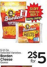 Edwards Food Giant Borden cheese offer