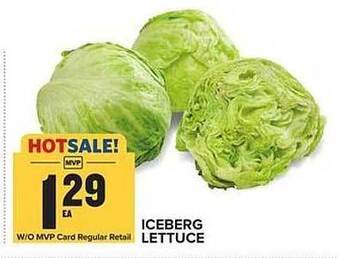 Food Lion Iceberg lettuce offer